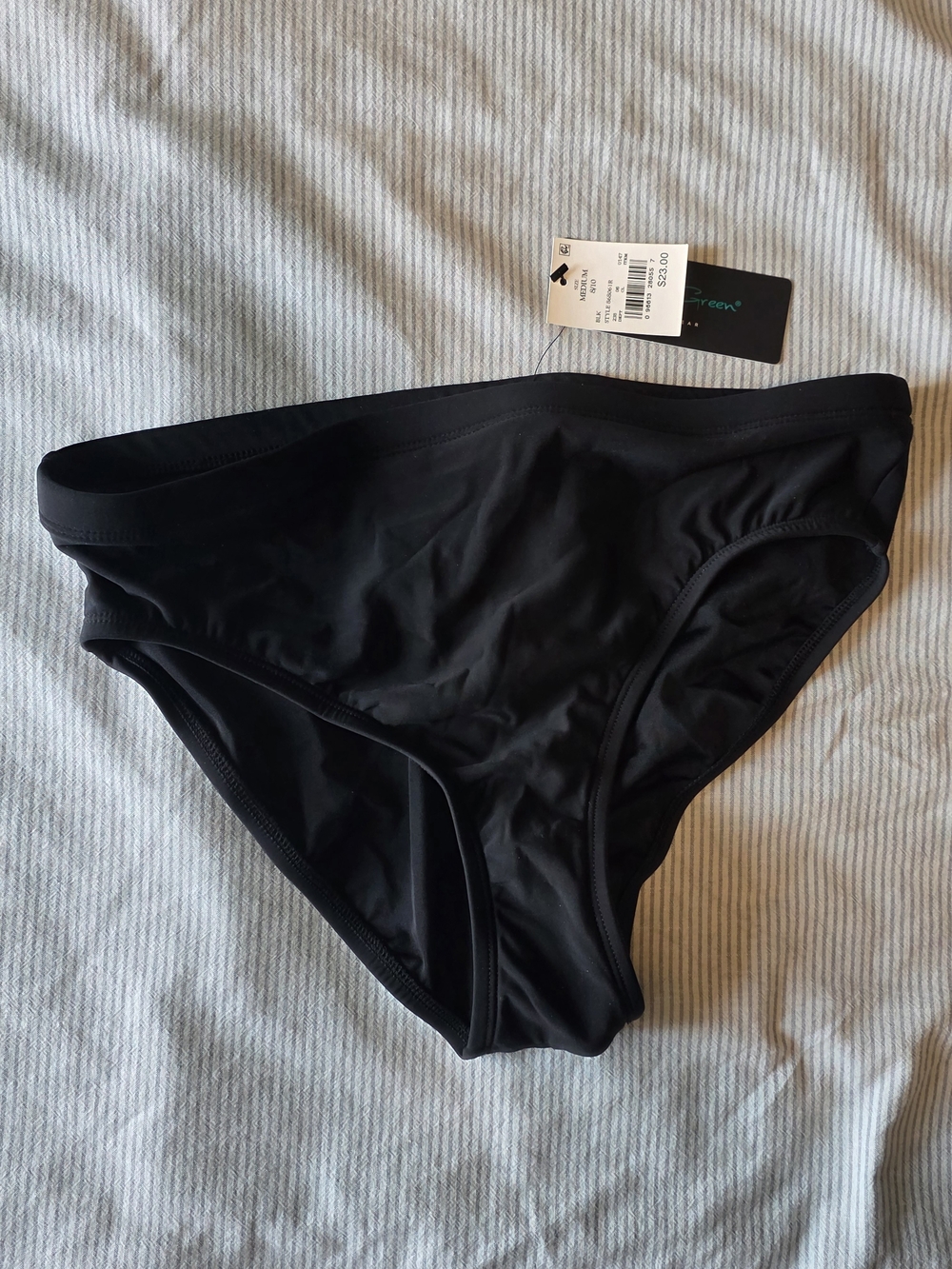 Black High Rise Bikini Bottoms (NEVER WORN)